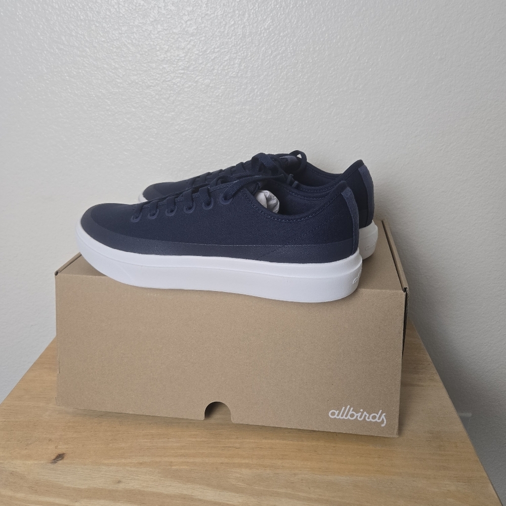 New Box Allbirds Men's Canvas Piper 2 Deep Navy Size 12 Everyday Sneackers